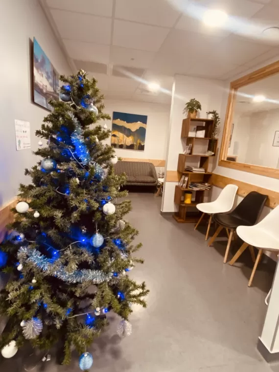Noël au cabinet , Charbonnières-les-Bains, Docteur LE GUILLOUZIC Solenne